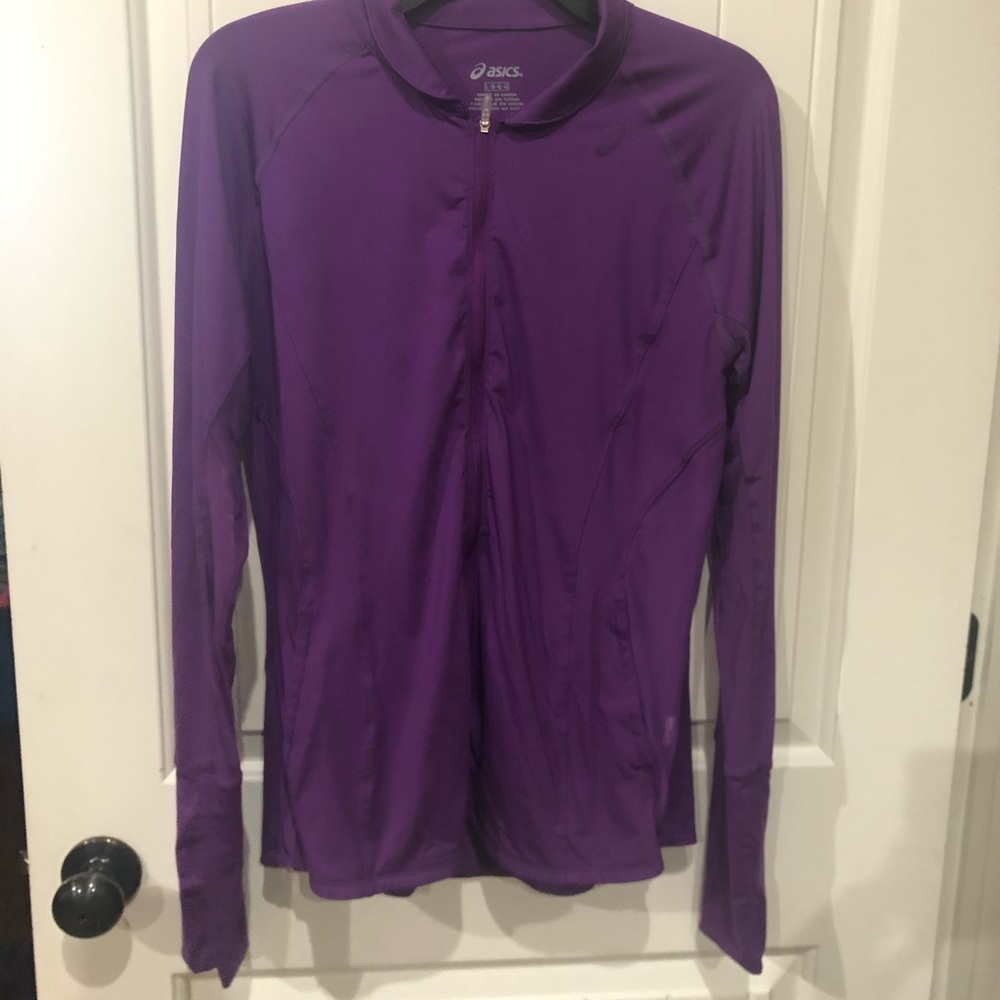 Jacket- ASICS- purple- lightweight/vented